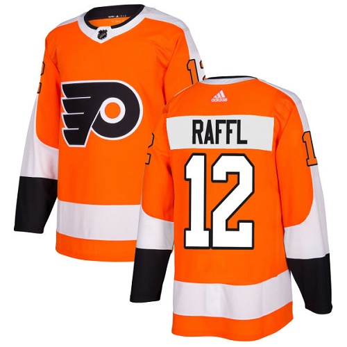 Adidas Flyers #12 Michael Raffl Orange Home Authentic Stitched NHL Jersey